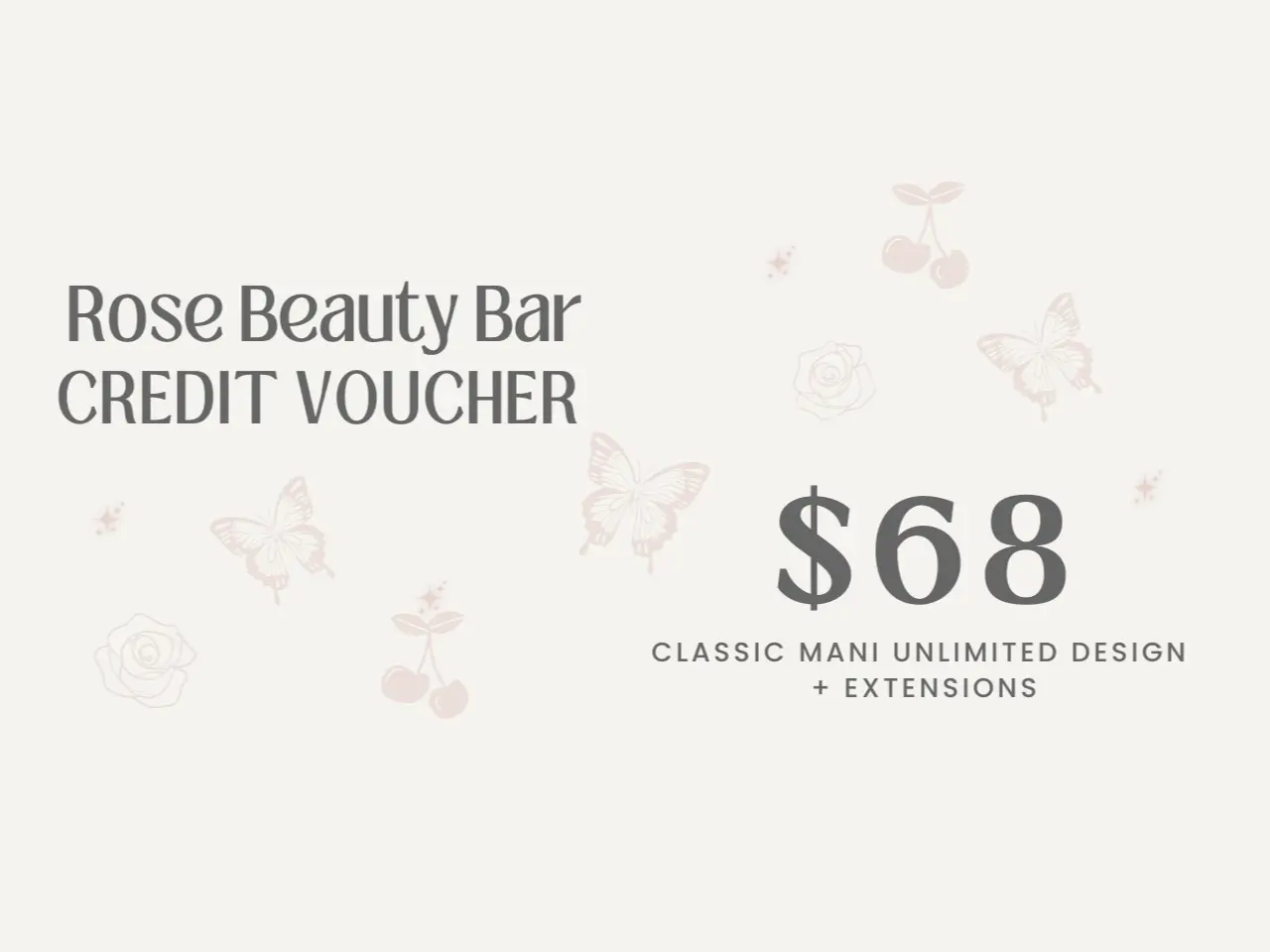 68 Classic Manicure + Unlimited Design + Extension [RBB LIVE EXCLUSIVE]