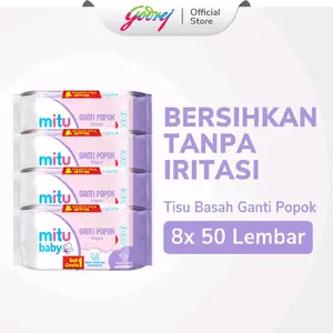 Mitu Baby Tisu Basah Bayi Playful Fresia | Sweet Rose | Fresh & Clean 50'S Beli 1 Gratis 1 [ 4 Packs ] - Gratis 2 Pcs Hit Refill Xpress Aple 35Ml