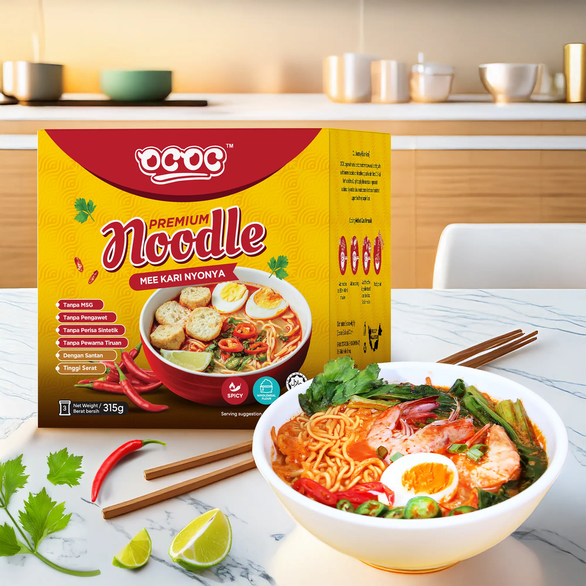 Mee kari nyonya OCOC Premium - by Dr Rizal