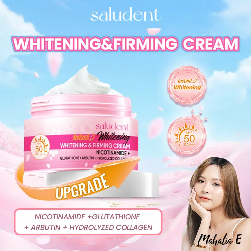 Saludent Whitening Cream Niacinamide Glutathione Whitening Moisturizing  Spot Removal Sunscreen 100g