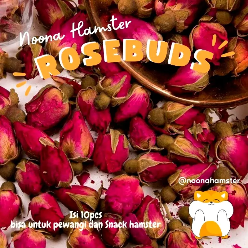 ROSEBUDS PEWANGI KANDANG HAMSTER ALAMI DARI BUNGA KERING 0