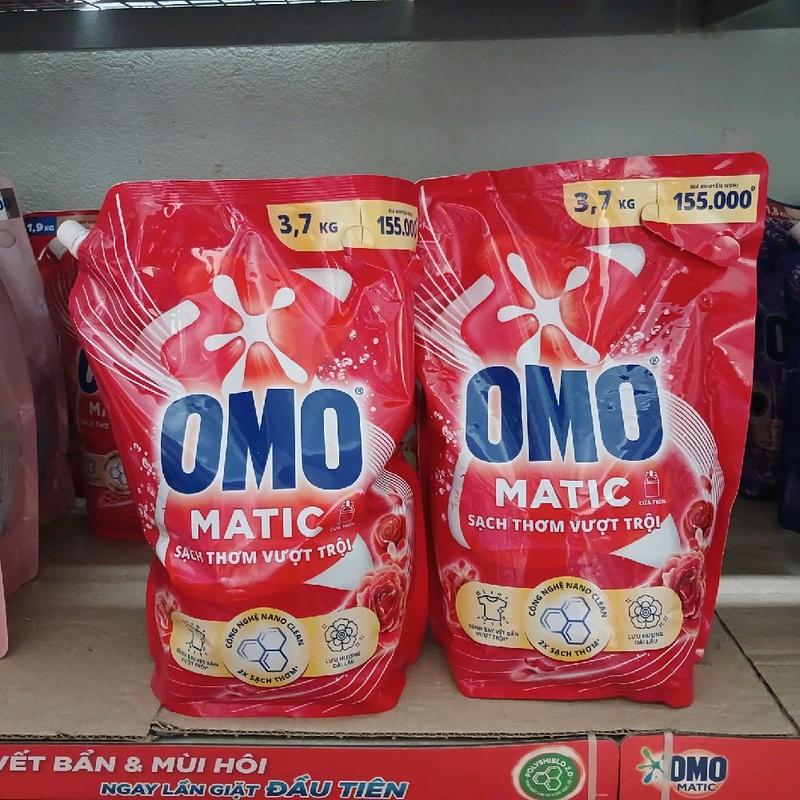 Combo 2 Túi Nước Giặt Omo Matic Cho Máy Giặt Cửa Trên Sạch Sâu Vượt Trội Khử…