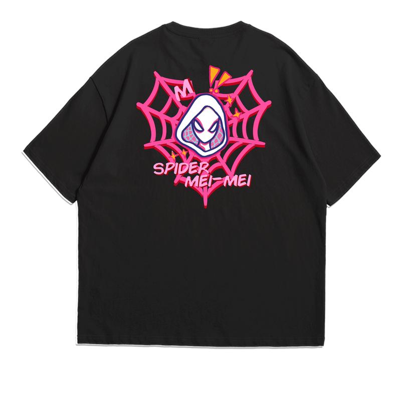 [Custom Boxy Version] Kaos Oversize  Boxy Custom Spider Couple Cotton Combed Unisex 3