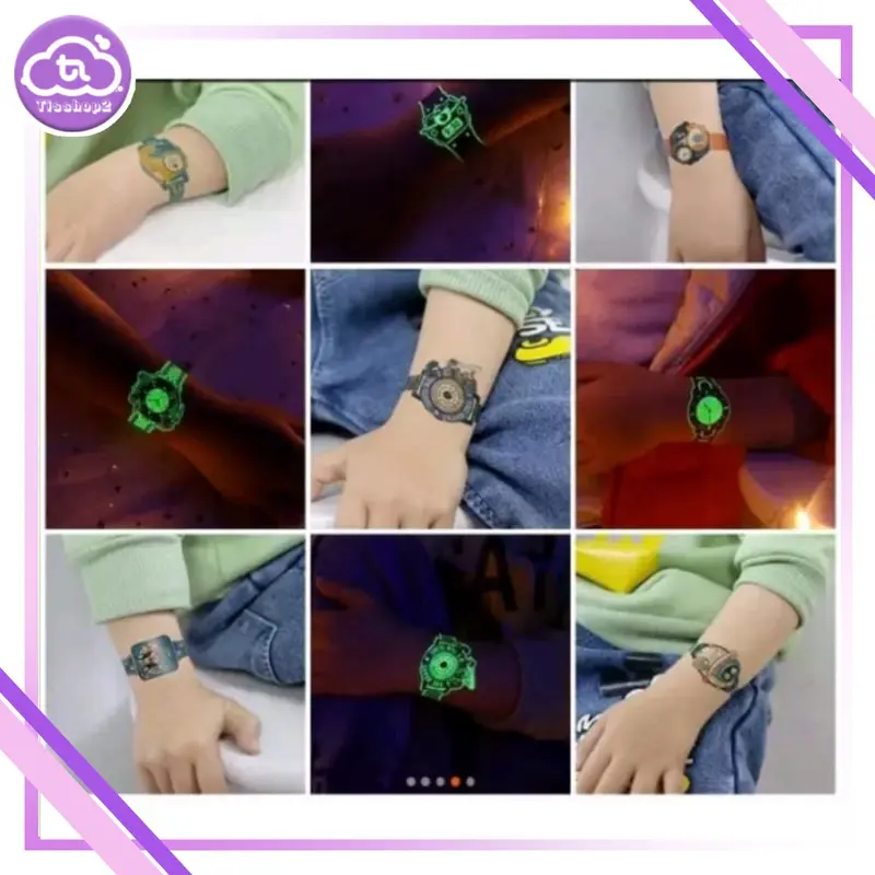 Stike Anak Glow in the Dark Menyala - Pack 1 ISI 2 Pcs Sticker - Fashion Motif Random 1