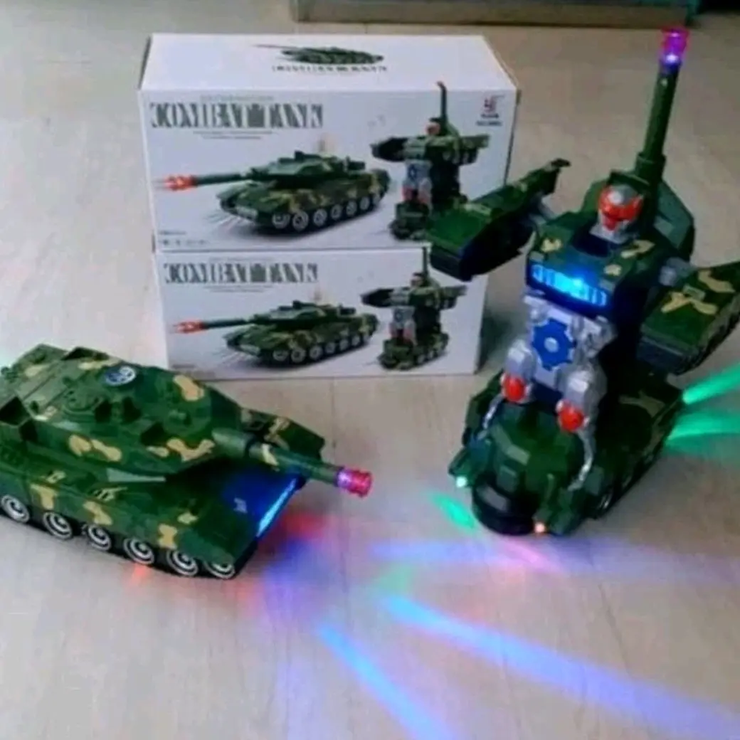 Mainan Transformer tank jadi robot COMBAT Mobil Robot toys