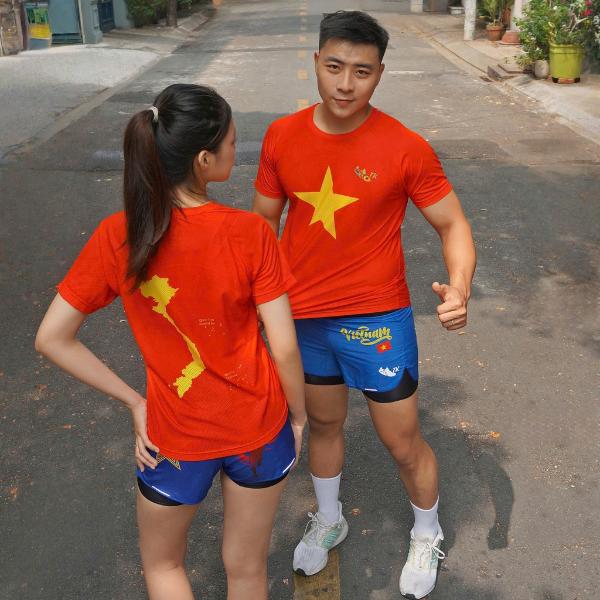 Trekking - Quần thể thao chạy bộ 3 inch 2 lớp (có lót bó cơ) - UNISEX NAM NỮ Sport quần  chạy 4