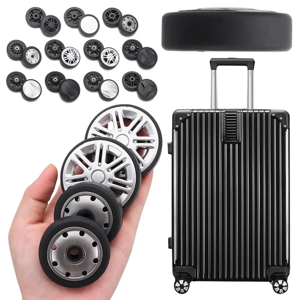 Universal Suitcase Parts Axles Suitcase Wheels Replacement with Screw Replace Wheels Caster Wheel Repair Kit Luggage Accessories