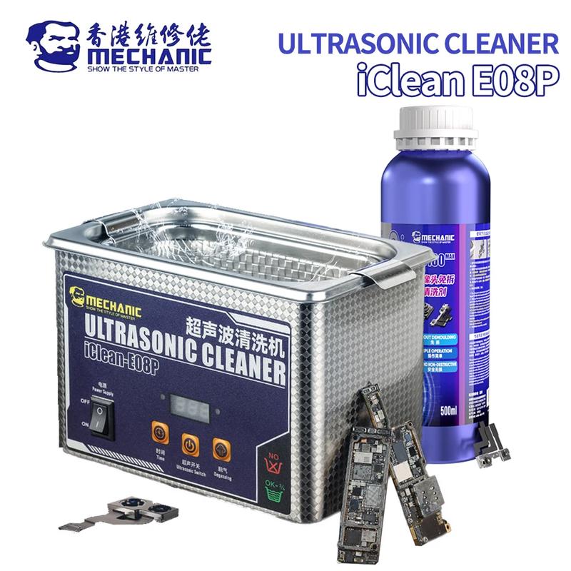 MECHANIC IClean E08P Ultrasonic Cleaner for Mobile Phone Repair Camera ...