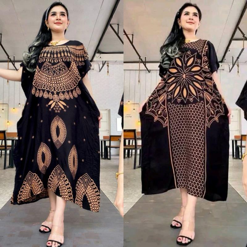 Daster Lowo Kalong Kelelawar Busui Bumil Jumbo Ld 130 Premium Ori Panjang Motif Bunga 0