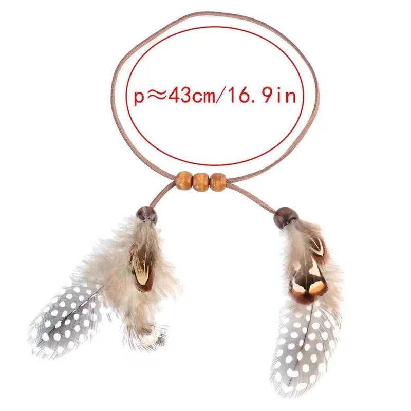 Product Introduction of Gothic wrist accessories Feather Arm Chain Halloween Show Dance Feather Wristband 6