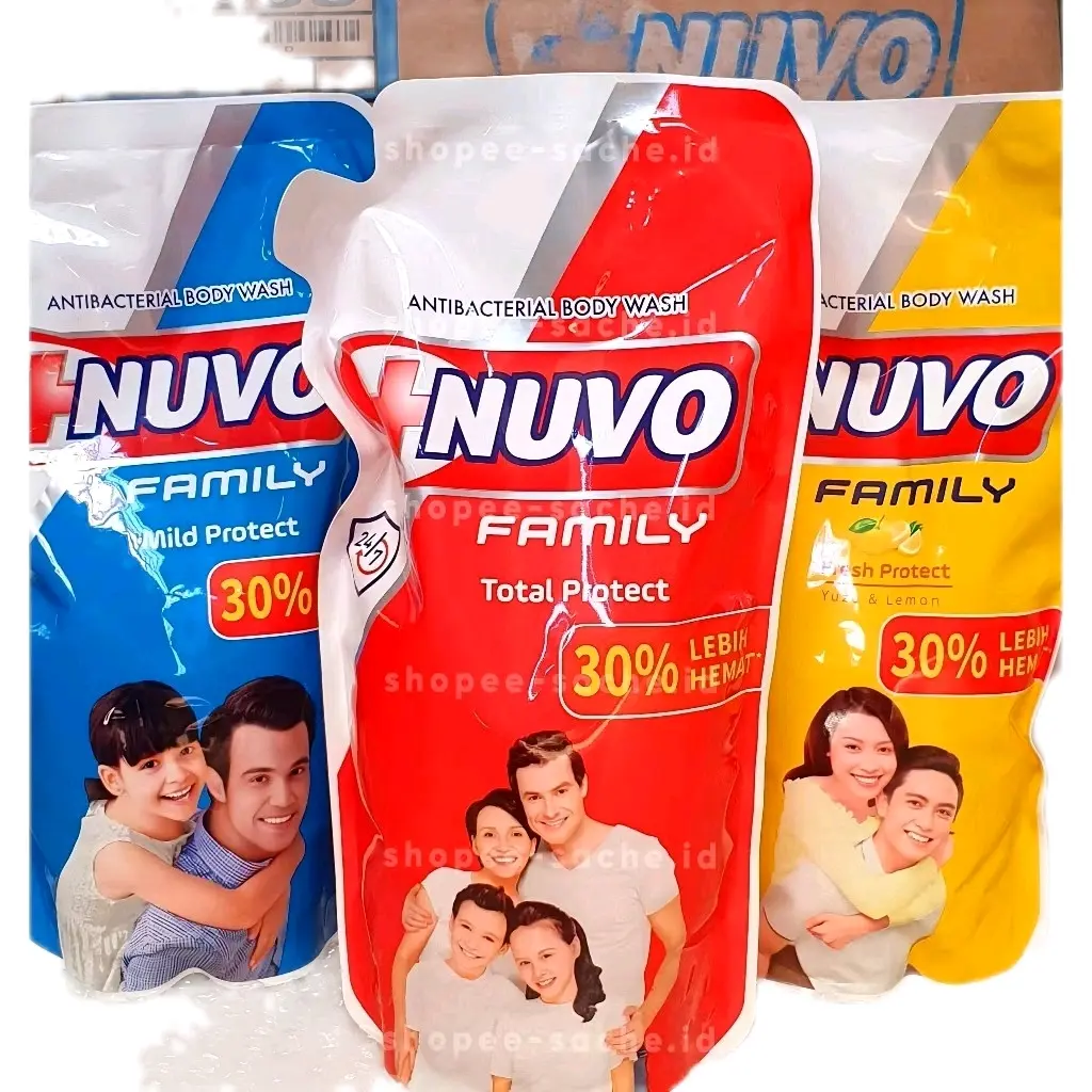 Nuvo Family Sabun Mandi Cair  Kemasan Pounch 825ml