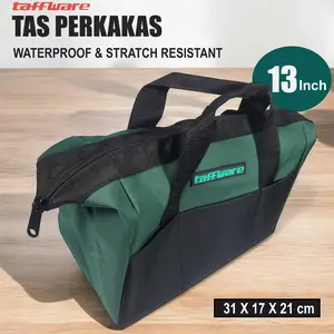 Tas Perkakas Waterproof untuk Menyimpan Alat Instalasi dan Pertukangan dengan Kompartemen Luas dan Pegangan Nyaman