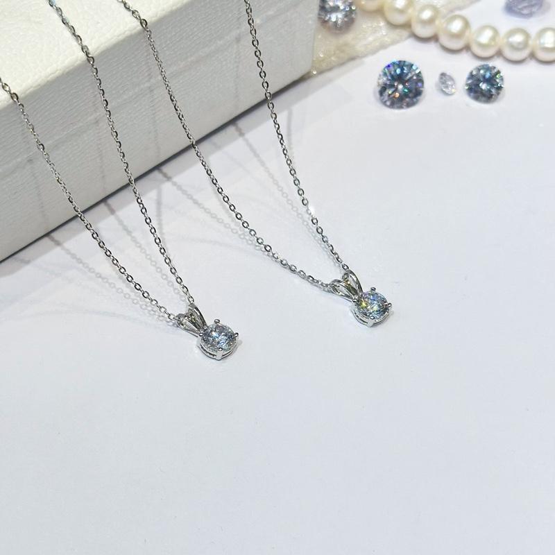 [ Hoàng Phát ] Trang Sức Dây Chuyền Bạc Ý 925 Chữ Cong 4T5 (45CM) Phối Mặt 6li Tai Thỏ X.o.à.n Nam Mỹ Xi Kim (MXP117)