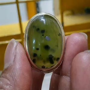 cincin permata idocrase serpentine aceh totol platina