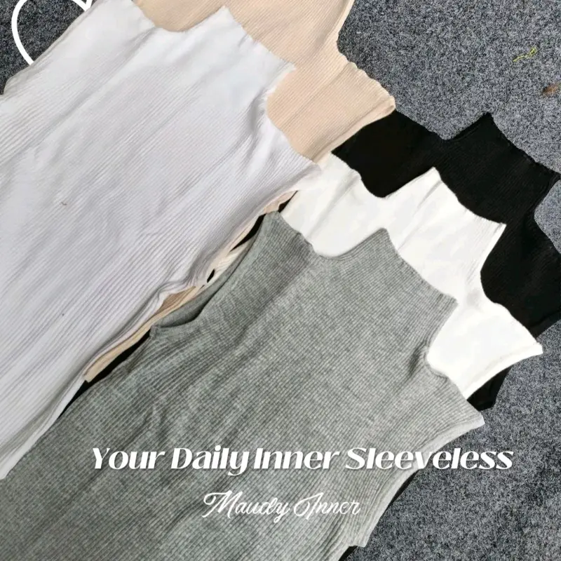 Maudy Inner Manset Knit Sleeveless Yukensi Rajut Tanpa Lengan 5