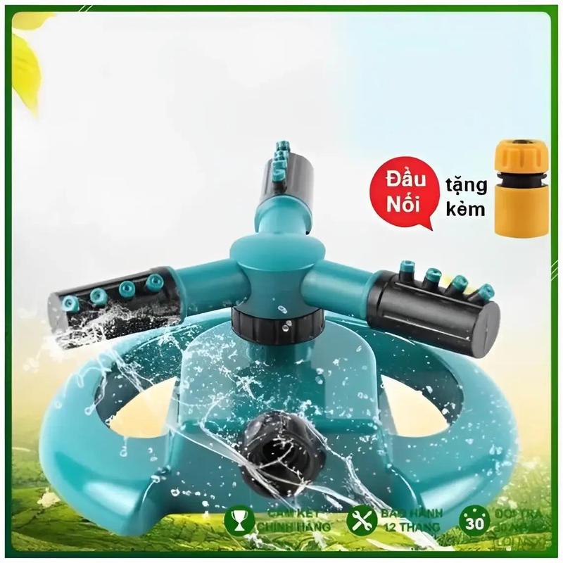 Vòi xoay 360 độ phun tưới cây tưới vườn tự động