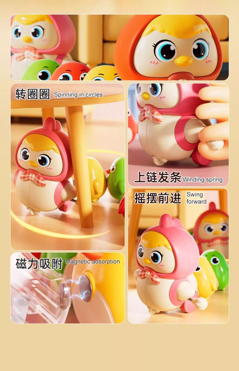 Product Introduction of Baby Chicken Toys Set with 6  Baby chicken for 0-3 3-6-12 Months Infants Tummy Time Toys Newborn Development Crawling Walking Toys 1 2 Year Old Boys Girls Birthday 1
