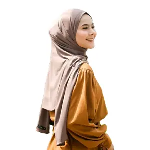 Pashmina Panjang Hijab Muslim Lebaran Wanita Rayon Adem Murah