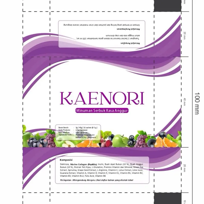 KAENORI ( 1 botol)( mengandung glutha dan kolaagen yang tinggi) isi 1 botol Mencerahkan 0