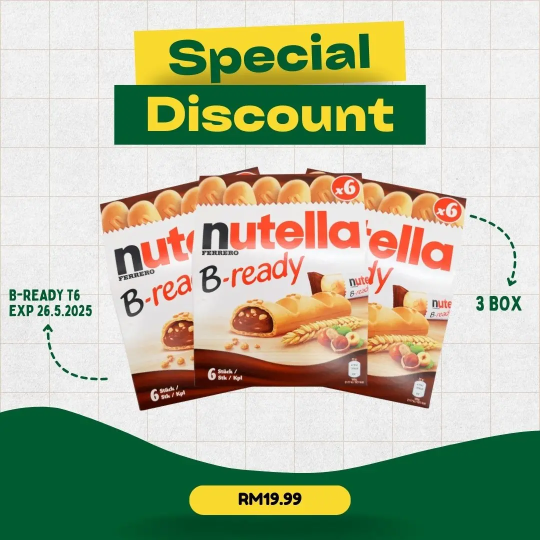 NUTELLA B-READY CHOCOLATE 3 BOX [EXP 26.5.2025]