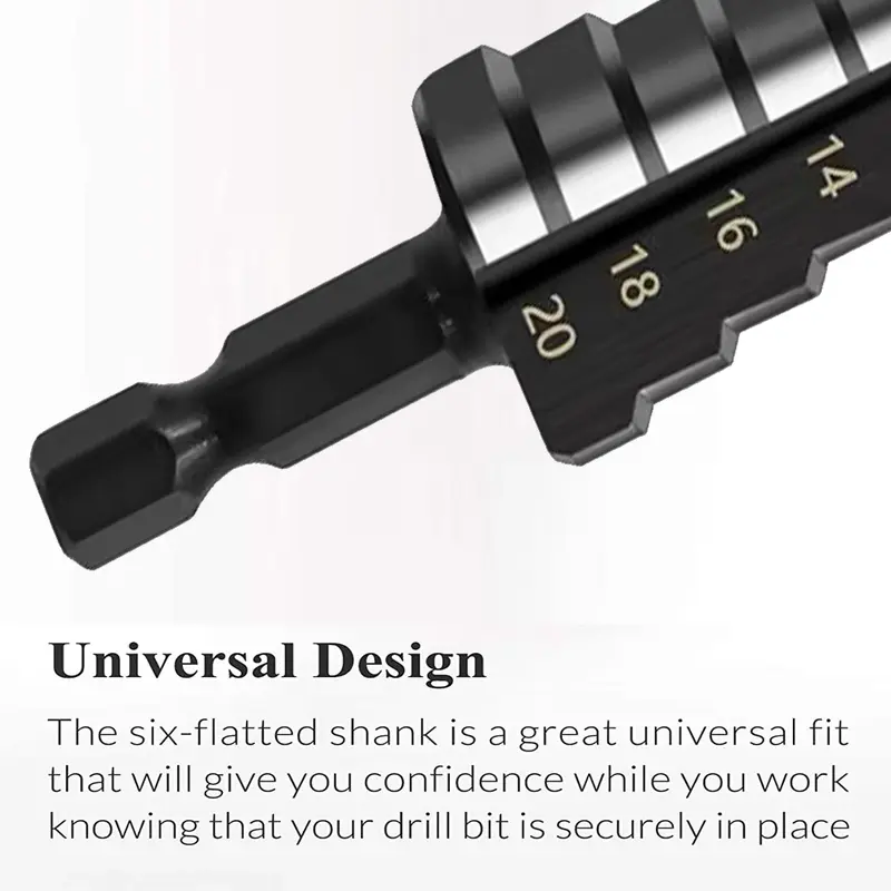 Mata Bor Pagoda Untuk Baja 3 Pcs Spiral HSS Steel Titanium Coated mata bor Pagoda besi kerucut Cone drill hole saw 2