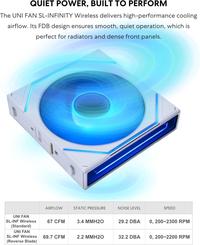 Gambar FAN CASING LIAN LI UNI FAN SL-Infinity Wireless 120 REVERSE BLADE - 120mm Single Pack ARGB Fan dari Techno Computer Bali Kota Denpasar 5 Tokopedia