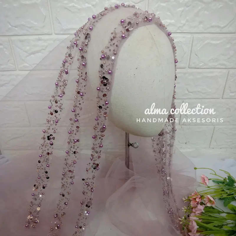Veil 3L by Alma collection/Headpiece/Slayer pengantin/acc pengantin 5