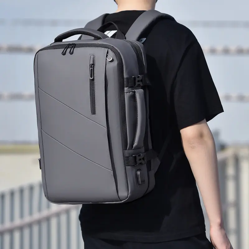 NINESTARS-Tas punggung Pria Ransel Laptop Backpack Expandable USB Port Multi Fungsi 2