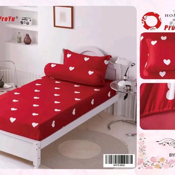 Cadar set 3in1 supersingle fittedsheet ️100%Cotton Soft
