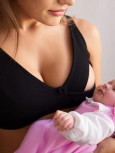 BRW6063  BRASIER DE MATERNIDAD 2 PIEZAS COLOR NEGRO COPA B,C,D