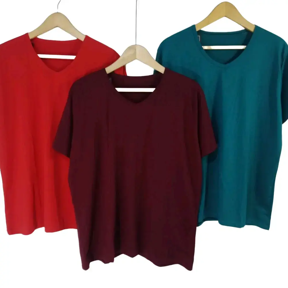 Paket Hemat 3Pcs Kaos Polos Jumbo XXXL Ld 120 Vneck BB 100 Kg Pendek Melar / Kaos Jumbo 100 rb Dapat 3 Oversize