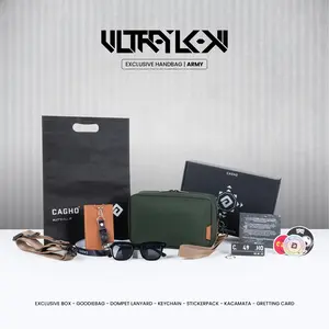 CAGHO ULTRA LEON ARMY EXCLUSIVE I Handbag I Slingbag I Clutch Bag I Anti Air I Anti Bara