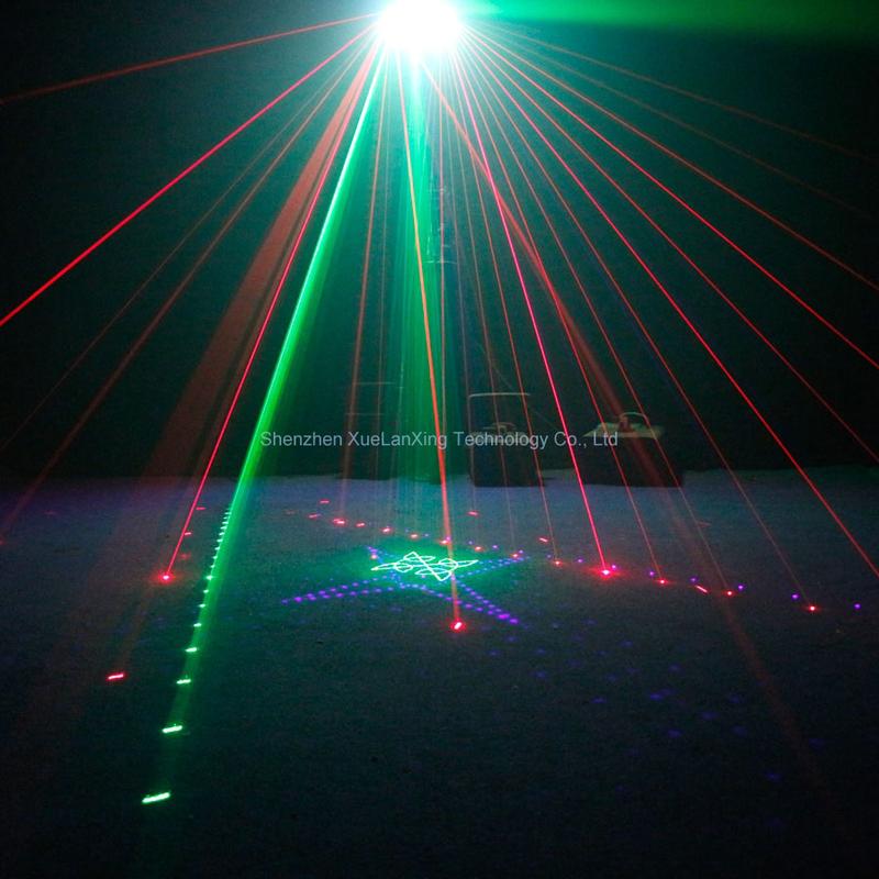 Product Introduction of 21 Lens DJ Disco Beam Patterns Stage Laser Light Projector RGB UV LED Strobe Party Holiday Dance Wedding Lamp H3 12
