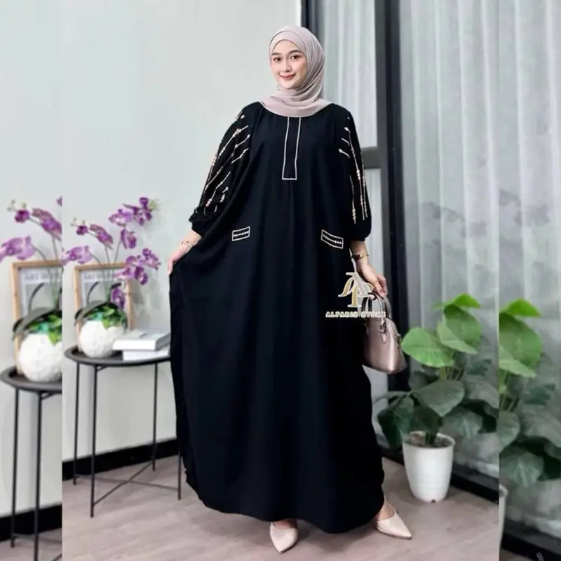 KAFTAN ANNA\\kaftan jumbo \\ kaftan rayon \\kaftan super Gamis Panjang