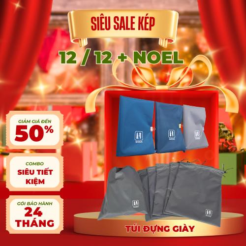 Túi đựng giày dép du lịch có dây rút tiện lợi vải 210D chống thấm túi bảo quản giày dép thể thao chống bụi bẩn