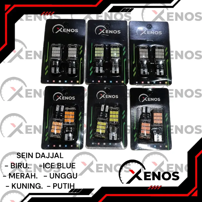 Bohlam lampu sein T10 dajjal led motor XENOS Motorcycle 0