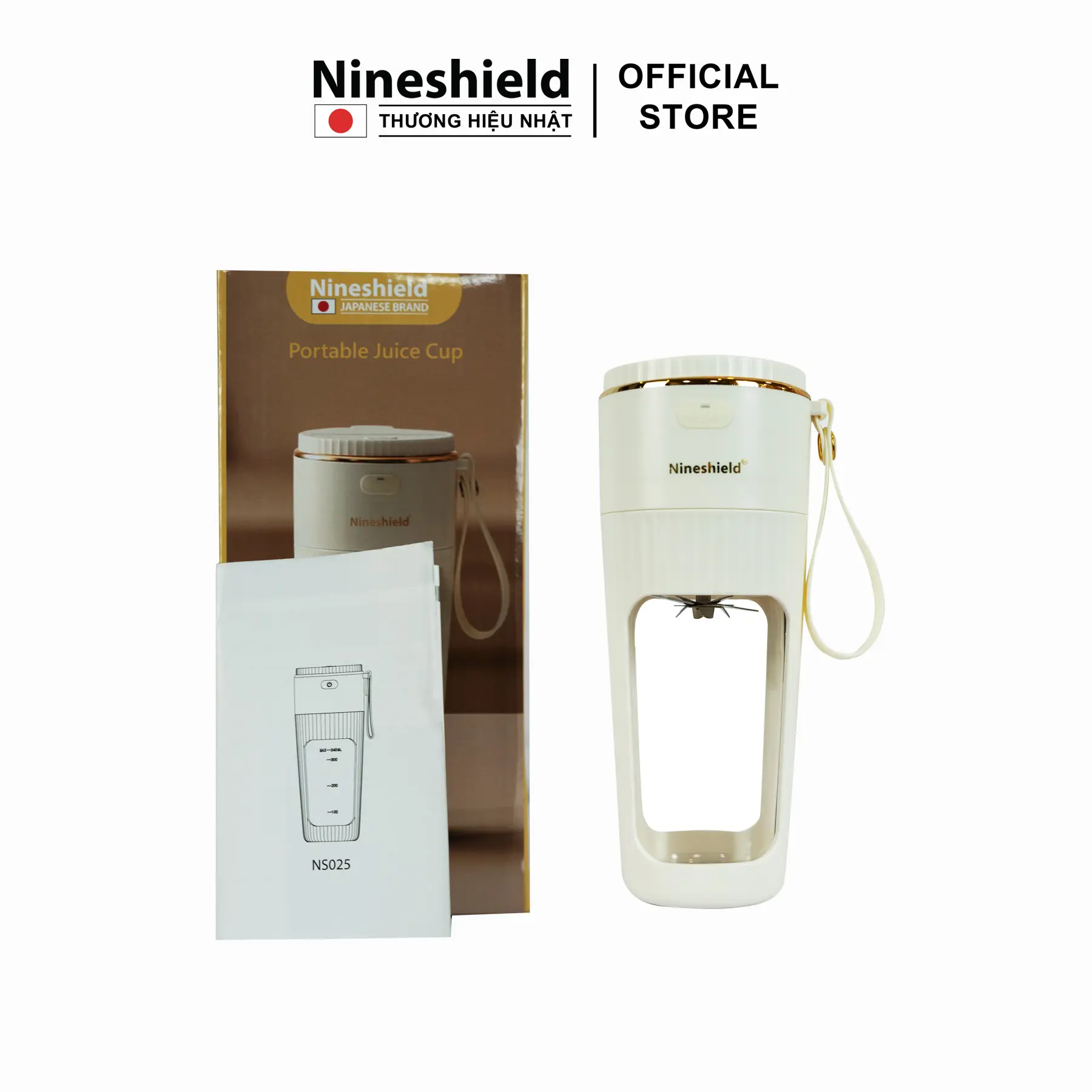 Máy Xay Sinh Tố Mini Cầm Tay Đa Năng, Lưỡi 10 Cánh Xay Cực Nhanh, Nhựa ABS Cao Cấp An Toàn, Xay Đá Công Suất Lớn, BH 12T