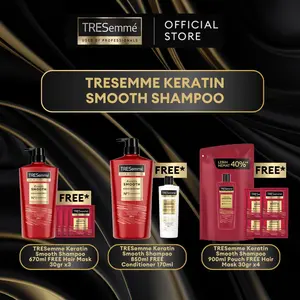PAKET Tresemme Shampoo Keratin Smooth 850Ml/ 670Ml/ Reffil Pouch 900Ml