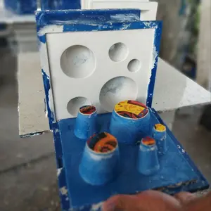 Cetakan Roster / Loster Motif tapak kucing biasa dan tali air Ukuran 20x20 tebal 10cm