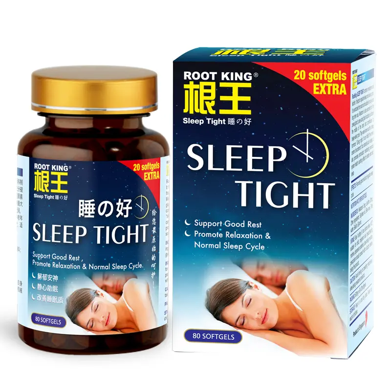 SALE! Root King Sleep Tight (use before Nov 2025) - 80 softgels, Regulate sleep cycle, melatonin