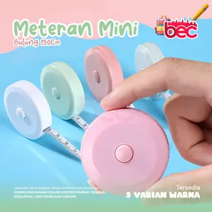 [BEC] Meteran Mini 150Cm Pengukur Lingkar Perut Baju Jahit Measure Tapes High Quality Warna Pastel Alat Ukur Kain