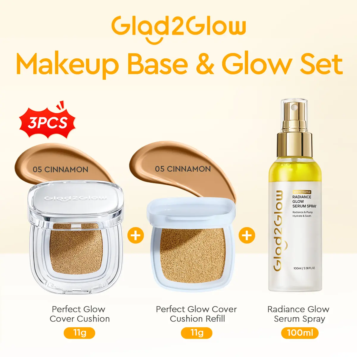 Cushion+Cushion Refill 05 Cinnamon 