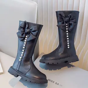 [JEWELS KIDS] PATRICE PEARL LONG SOCKS/ SEPATU LONG BOOTS ANAK TANGGUNG IMPORT/ SEPATU BOOTS FASHION IMPORT/SEPATU BOOTS TINGGI ANAK