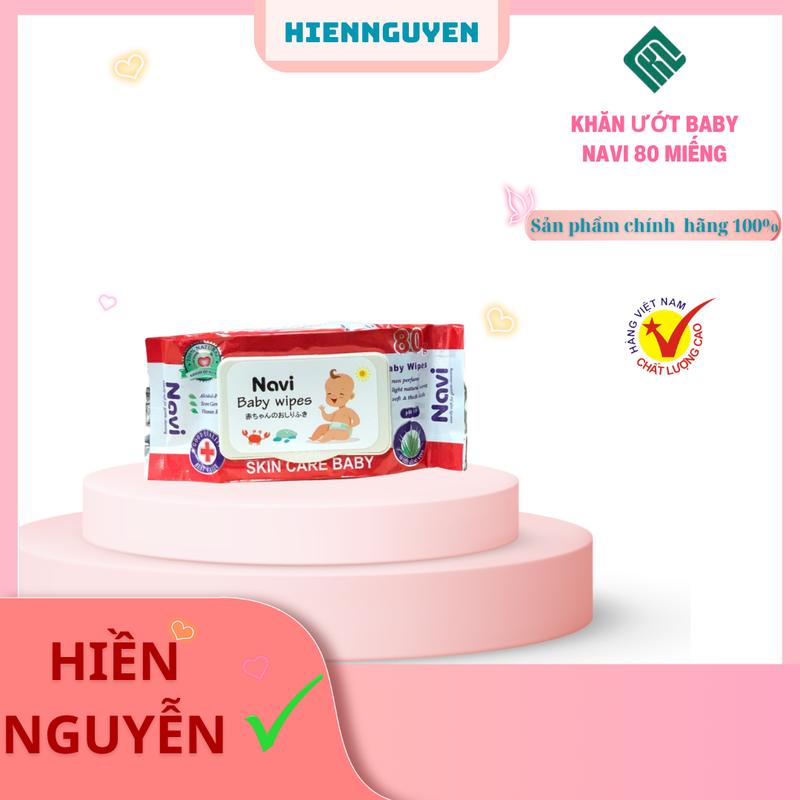 Khăn ướt Skin carebaby dịu nhẹ an toàn bịch 80 miếng