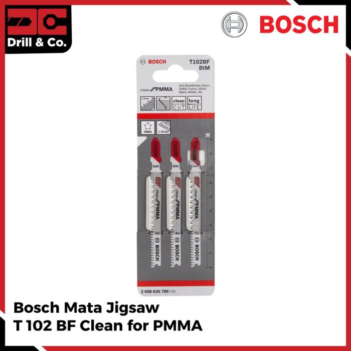 Gambar BOSCH Mata Jigsaw T 102 BF For Thermoplast Plastic dari Drill&Co Kota Administrasi Jakarta Barat Tokopedia