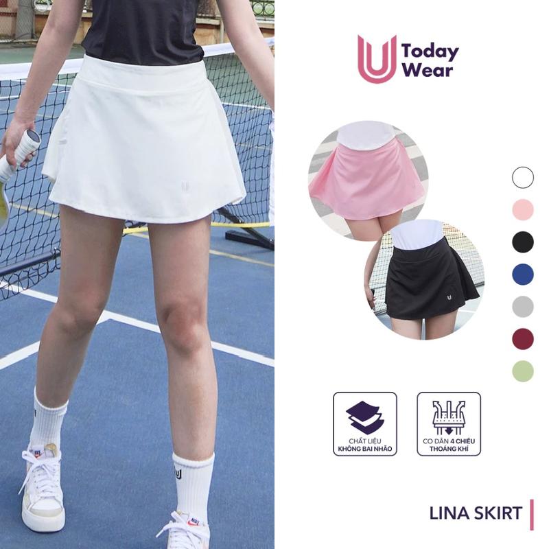 Lina Skirt - Chân váy ngắn thể thao, pickleball, tennis, cầu lông Today U Wear trẻ trung năng động dễ phối đồ Sport