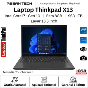 Laptop X13 i7 Gen 10 RAM 16GB SSD 1TB Murah Berkualitas Bergaransi