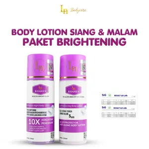 [ISI 2 BOTOL] Lotion 10x Dosting Pemutih HB Kelupas BPOM Lotion Siang + Malam 100ml