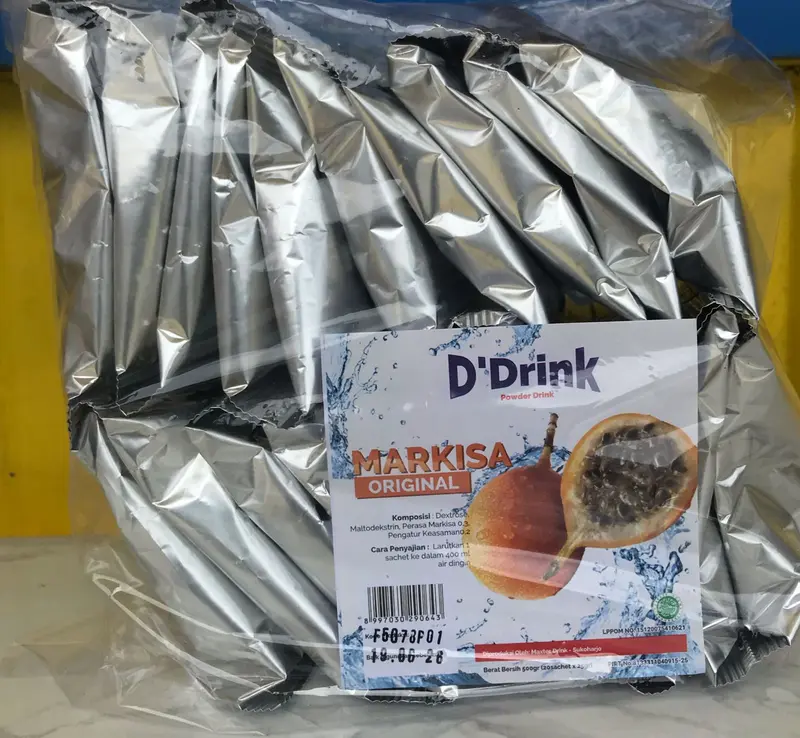 SERBUK MINUMAN D'DRINK campuran teh Aneka Rasa/1Renceng 5pcs/Pack isi 20pcs/SERBUK MINUMAN/SERBUK VARIAN RASA BUAH 5