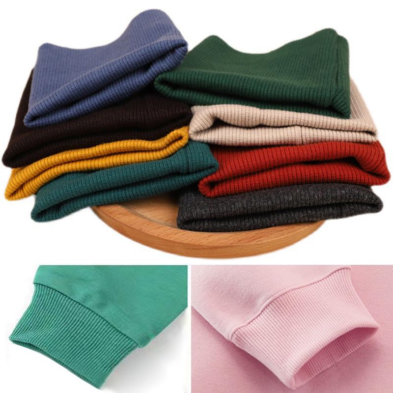 Extended Cuff Fabric Stretchy Cotton Knitted Ribbed Fabric Elastic ...